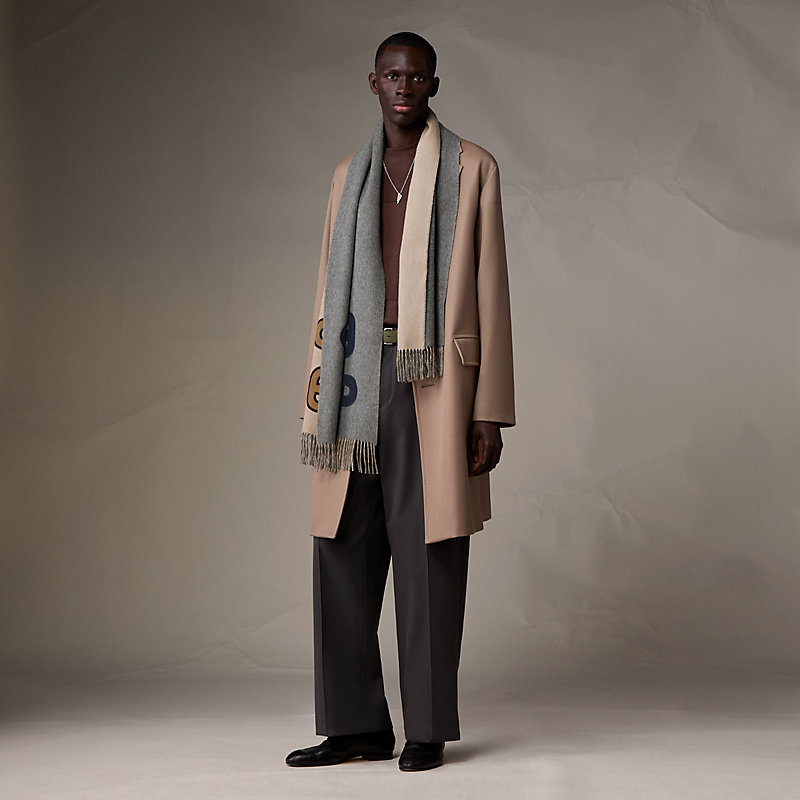 na. e Cashmere Multiway Stole Brown Double Face stole - Brown | Hermès Singapore